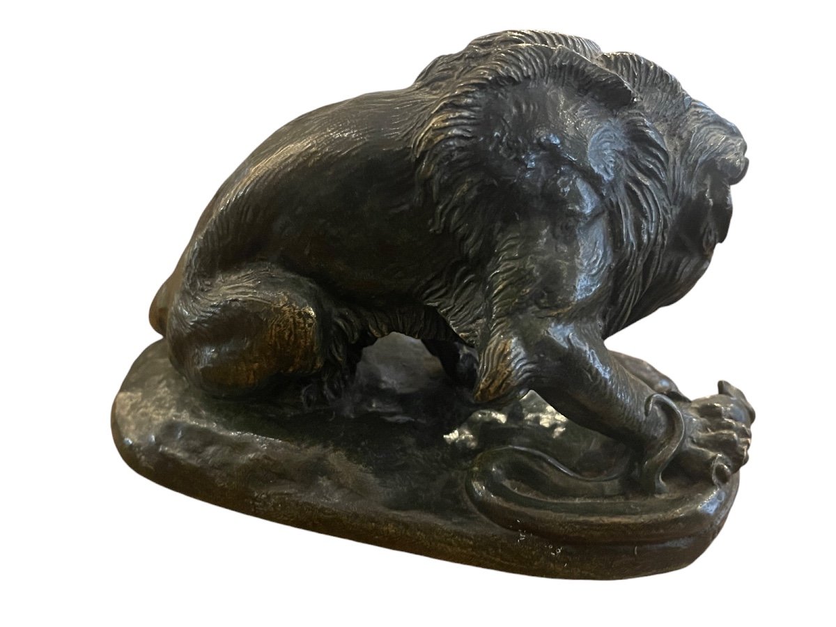 Antoine Louis Barye, Lion With Serpent -photo-2