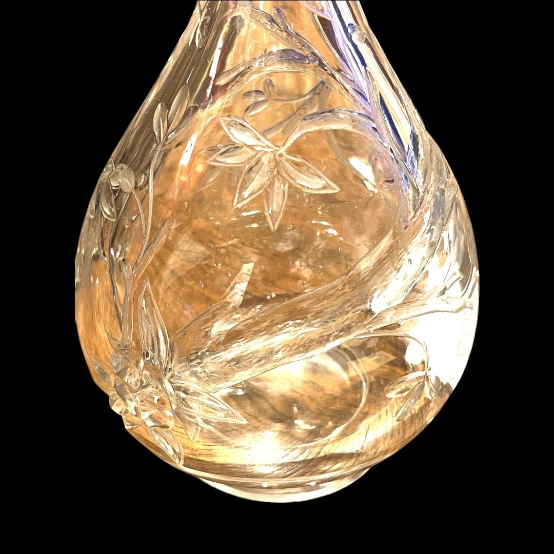 Vase en cristal, XXe-photo-4