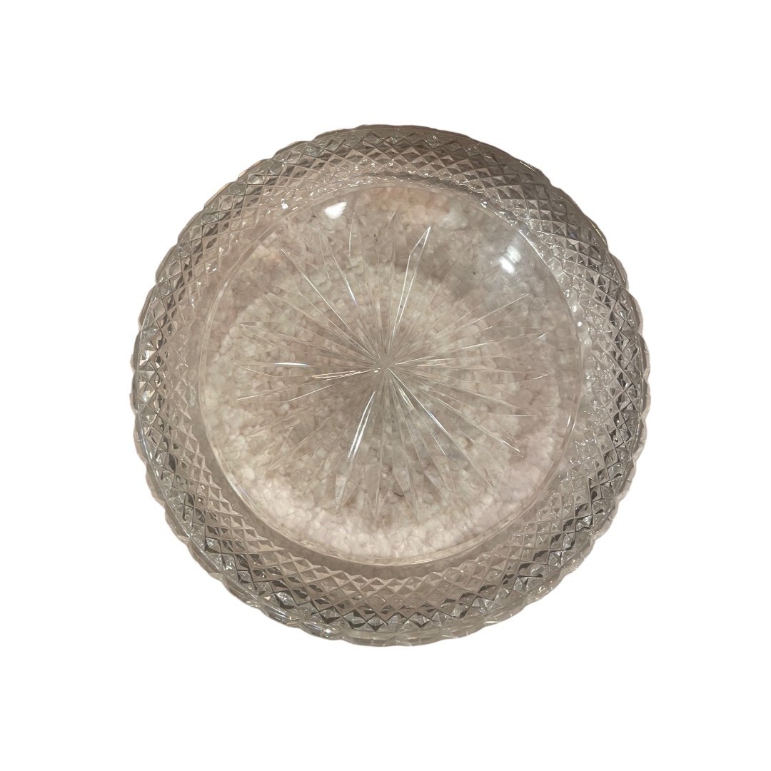 Magnificent Chiseled Crystal Dish-photo-2