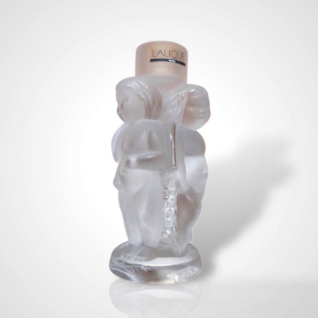 Lalique, Crystal Angel Candle Holder, 20th Century