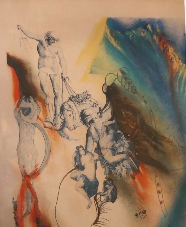 Salvador Dali (1904-1989), Colored Lithograph, 20th Century-photo-2