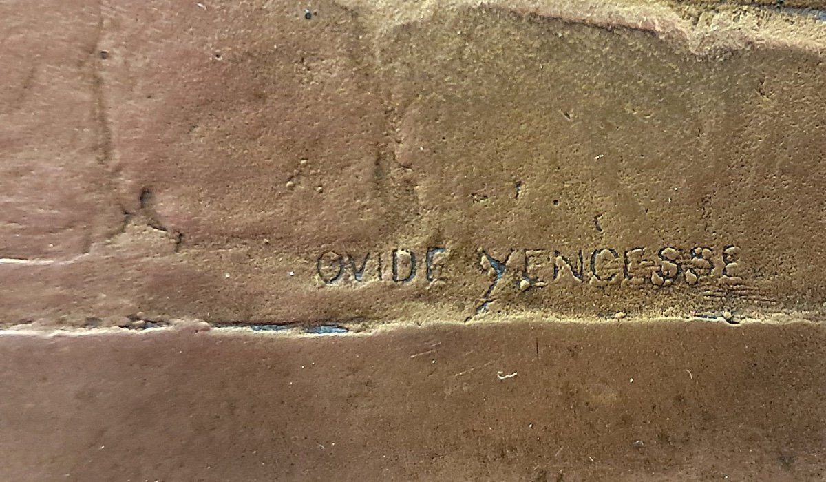 Ovide Yencesse, Paire de plaques en bronze, Exposition Internationale de Milan, 1906-photo-4