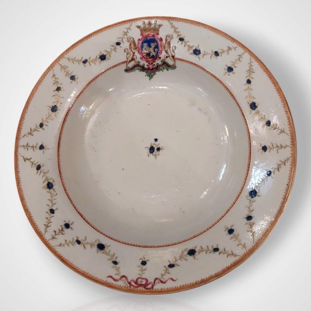 Ensemble d’assiettes en porcelaine, Compagnie Des Indes XVIIIe-photo-2