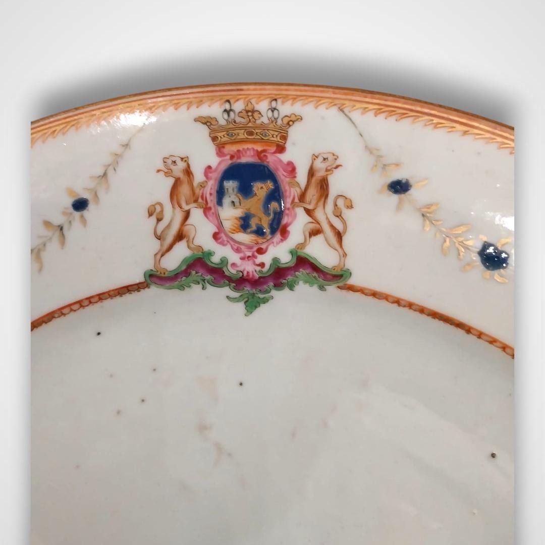 Ensemble d’assiettes en porcelaine, Compagnie Des Indes XVIIIe-photo-7