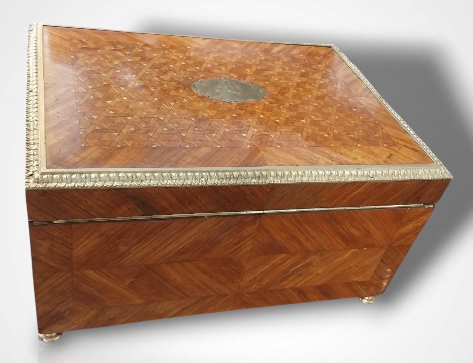 Coffret à bijoux marqueté, époque Napoléon III-photo-5