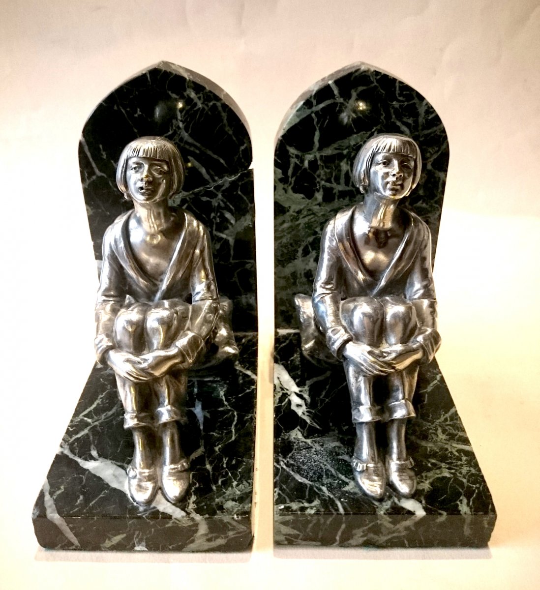 Silver Bronze Bookends-photo-2