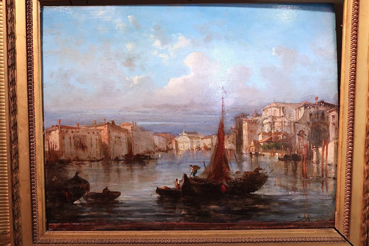 Vue De Venise Par Giuseppe Rossi, XIXème Siècle-photo-3