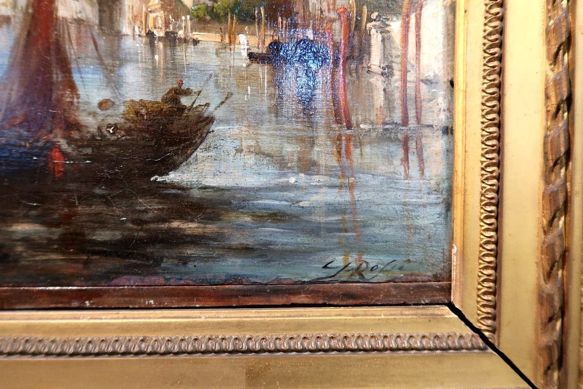Vue De Venise Par Giuseppe Rossi, XIXème Siècle-photo-1