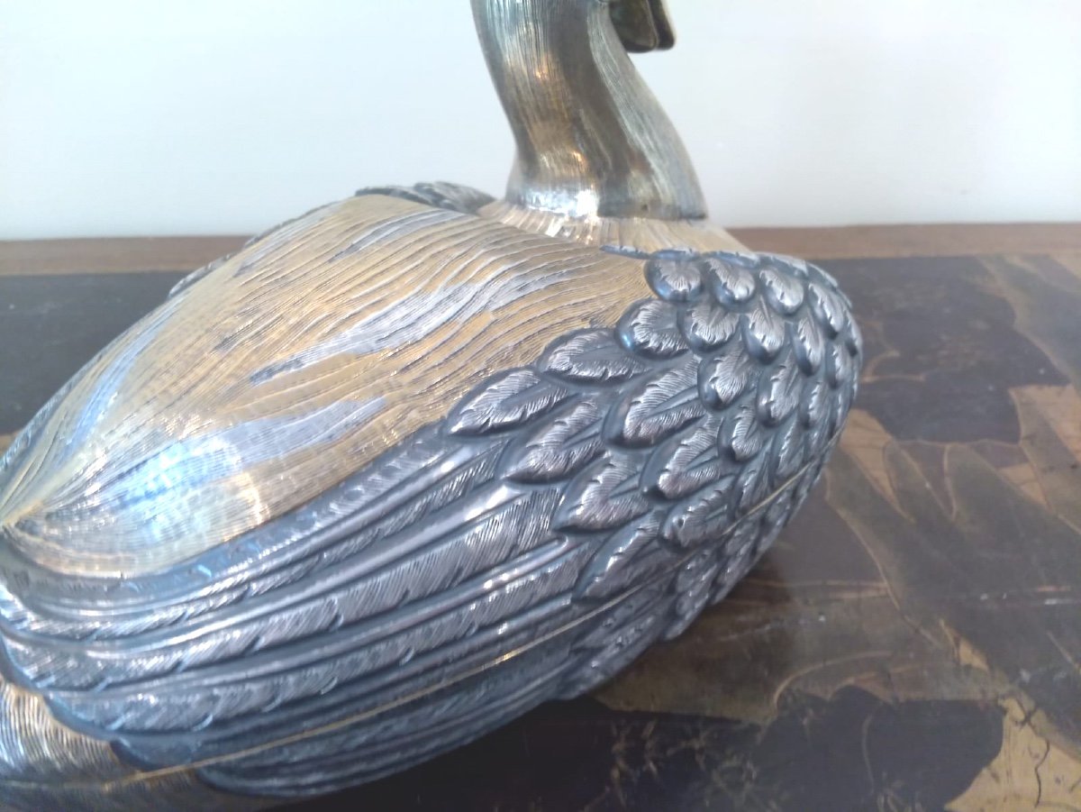 Duck-box In Silver And Vermeil-photo-2