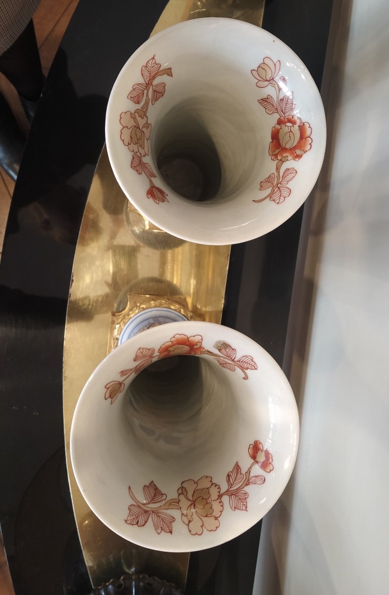 Paire de vases en porcelaine, Imari - Japon - XIXème  -photo-3