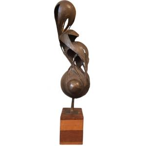 Toni Fabris (1915-1989), Abstract Bronze, 20th Century