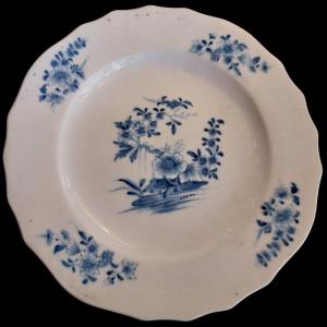 Arras Soft Porcelain Plate, 18th Century