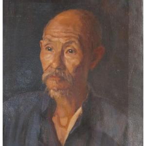 László Or Ladislas Tatz, Oil On Canvas, Portrait Of A Man, 20th.