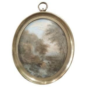 Miniature, Peinture Paysage, Fin XVIIIème/début XIXème