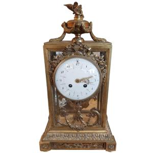 Cage Clock From Napoleon III Period, 19th Century.