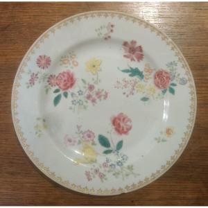  Assiette En Porcelaine, Chine, époque XVIIIème 