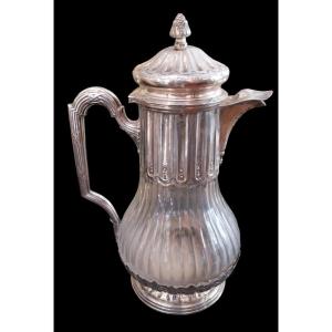 Pitcher In Crystal And Silver, Louis XVI Style, Napoleon III Period