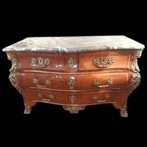 Commode Tombeau Estampillée François Fleury, D’époque XVIIIe