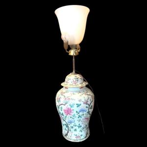 Chinese Vase Mounted As A Lamp, Early 20th Century