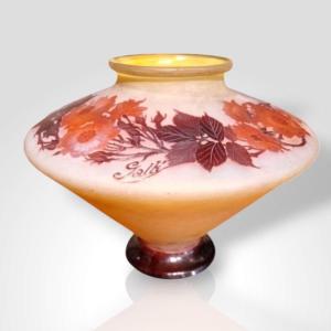 Emile Gallé, Spinning Top Vase, 20th Century