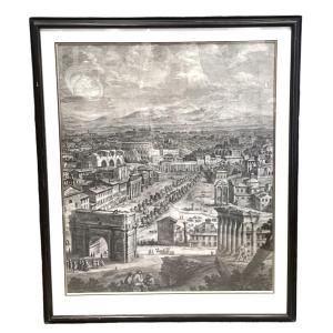 Gravure vue de Rome par Giuseppe Vasi (1710-1782)