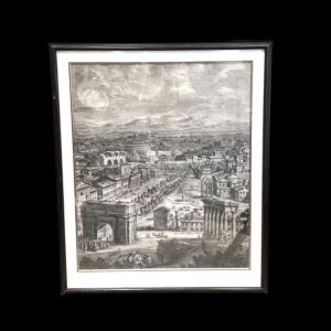 Gravure vue de Rome par Giuseppe Vasi (1710-1782)