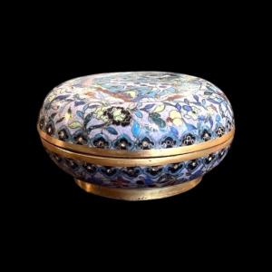 Chinese Cloisonné Enamel Box On Copper, 19th Century, China