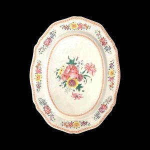 Plat En Porcelaine, Compagnies Des Indes, XVIIIe