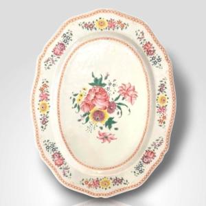 Plat En Porcelaine, Compagnies Des Indes, XVIIIe