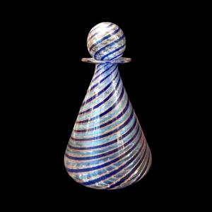 Murano, Colored Glass Paste Bottle, 20th Century