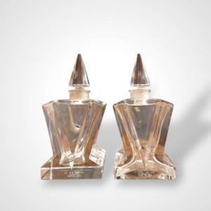 Baccarat - Louise Maubec, “complainte” Perfume Bottles, 20th Century