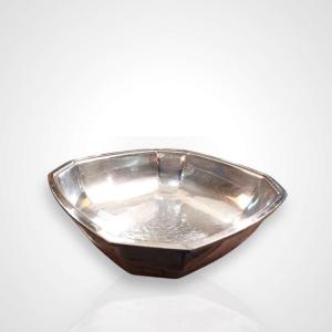 Jean Després (1889-1980), Silver-plated Bowl, 20th Century