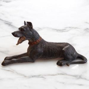 Bronze de Vienne, dogue allemand, XIXe