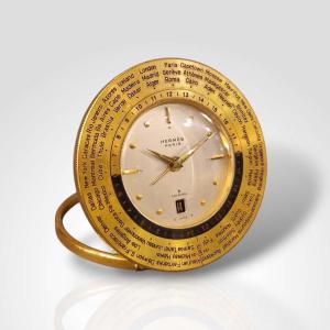 Hermès, World Time Travel Clock, 20th Century