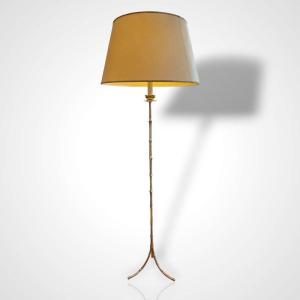 Maison Jansen, Gilt Bronze Floor Lamp, 1960s.