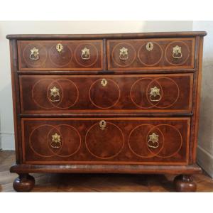 Commode Anglaise  William & Mary , fin XVIIe