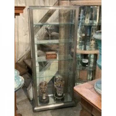 Nickel-plated Brass Display Cabinet