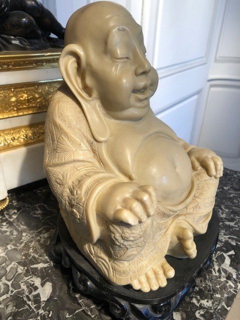 Twentieth Ivory Laughing Buddha-photo-2