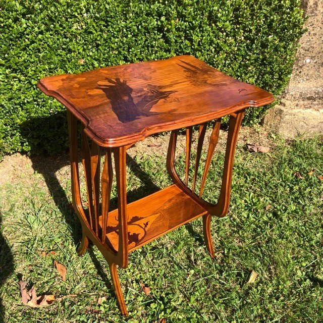 Table guéridon signé Guth Art Nouveau 1900