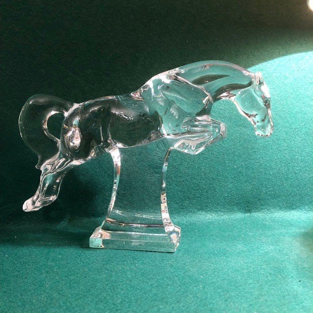 Baccarat Crystal Horse 20th Century-photo-2