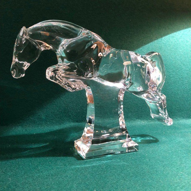 Baccarat Crystal Horse 20th Century