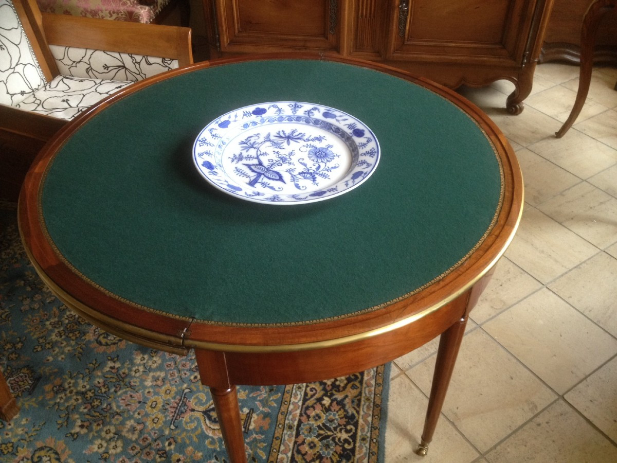 Table à combinaison à jeu ou salle à manger époque Louis XVI-photo-6