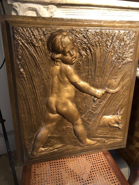 Panneau décoratif « Putto » XXe