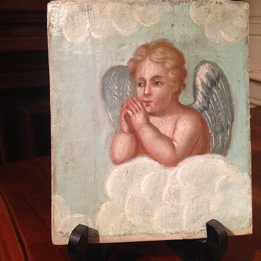 Putti Pair Of Small Paintings Late Eighteenth - Early Nineteenth-photo-3