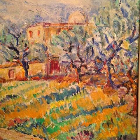 Huile sur toile « Paysage Provençal » D. Gustin XXe-photo-2