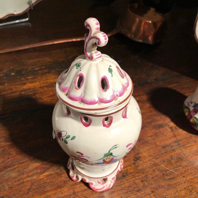 Chinese Musician Pot With Lid 19th Century Islettes-photo-2