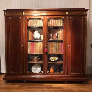 Late 19th Century Louis XVI Style Mahogany Bookcase