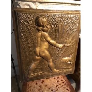 Panneau décoratif « Putto » XXe