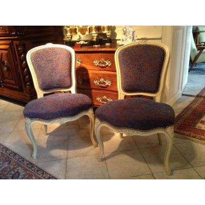 Pair Of Louis XV Style Chairs - Twentieth