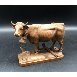 Carved Black Forest Cow